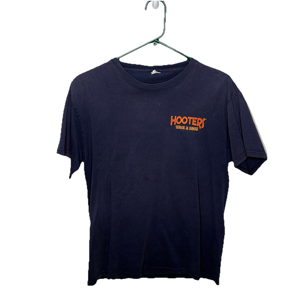 Vintage Hooters Save A Bass Fishing  Tshirt No Size Tag Approx Medium Unisex